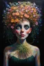 Placeholder: thoughts bloom strange and luminous in the dark; lowbrow modern art; surrealistic dada