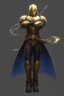 Placeholder: Golden Warforged, Angel, Sorcerer Supreme, Dark Cloak, Mechanus, Humanoid.