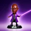 Placeholder: mace windu jackson purpleGlow jedi bobblehead with boots