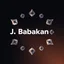 Placeholder: create a logo for me "J. Babakan" .i am an ai programmer artist i want a 3d graphical Logo no portrate pictures