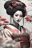 Placeholder: Ultra realistic photo beautiful geisha woman , futuristic style, hyper realistic, HOF, captured with professional DSLR camera, 64k, ultra detailed,