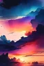 Placeholder: watercolor sky sunset time 4K