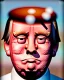 Placeholder: Realistic Waist up Portrait, Donald trump muppet, retro style, photo studio, unreal engine 5, god lights, ray tracing, RTX, lumen lighting, ultra detail, volumetric lighting, 3d.