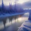 Placeholder: Alaska river winter