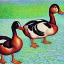 Placeholder: muscovy duck in style of signac