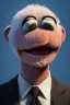 Placeholder: Waist up muppet Portrait, Vladimir Putin as muppet doll, black suit, photo studio, blue background, unreal engine 5, concept art, art station, god lights, ray tracing, RTX, lumen lighting, ultra detail, volumetric lighting, 3d.