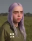 Placeholder: Billie Eilish, clip, photorealistic, 8k