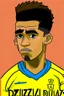 Placeholder: Luis Diaz Colombian soccer player cartoon 2d