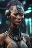 Placeholder: cyberpunk female suku borneo indonesia, 8k, realistic,