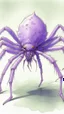 Placeholder: A light purple poison elemental spider painted by Lyonel Charles Feininger