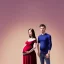 Placeholder: pregnant couple wearing clothes