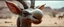 Placeholder: Gremlin orc bunny Saiga Antelope Huge inflatable-looking nose. Alien desert creature energy.