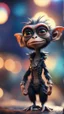 Placeholder: twisted rock star alien gremlin crow monkey pimp actress in heaven,bokeh like f/0.8, tilt-shift lens 8k, high detail, smooth render, down-light, unreal engine, prize winning