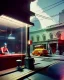 Placeholder: Scene, realistic image, retro futuristic, Edward Hopper style, smooth, unreal engine 5, god lights, ray tracing, RTX, lumen lighting, ultra detail, volumetric lighting, 3d.