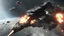 Placeholder: Amarr Titan Space ship From EVE Online Getting Destroyed by a frigate in Eve Online game Amarr