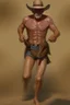 Placeholder: drunk runner without cloth old cowboy