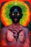 Placeholder: silence is a black mirror for hungry ghosts in human form; dada; fauvism; surrealism; optical art