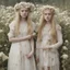 Placeholder: Elle fanning and dakota fanning as flowers, white, 1970s, hippies
