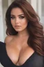 Placeholder: Demi Rose is so beautiful with her auburn hair and green eyes that all I want to do is paint a close-up facial portrait of her pretending to be road kill