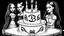 Placeholder: draw a birthday cake with logo number 23 and one candle 23 ,Insanely detailed Addams Family with Barbie dolls