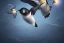 Placeholder: penguin flying in the sky with his two wings