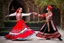 Placeholder: 1 man and 1 girl in Azerbaijanian costume ,dancing Azerbaijan folk dance together