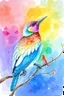 Placeholder: SKETCH WATERCOLOR PASTEL COLOURS - “The Rainbow Bird’s Journey”