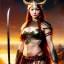 Placeholder: portrait 'beautiful Sexy busty Redhead Sif',Braids,horned helmet, celtic tattoed,painting by gaston bussiere, greg rutkowski, yoji shinkawa, yoshitaka amano, tsutomu nihei, donato giancola, tim hildebrandt, oil on canvas, cinematic composition, extreme detail,fit full head inside picture,32k