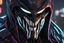 Placeholder: Venom Shredder in 8k solo leveling shadow artstyle, reaper them, close picture, rain, Shredder helmet, neon lights, intricate details, highly detailed, high details, detailed portrait, masterpiece,ultra detailed, ultra quality