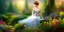 Placeholder: bright fairy, beautiful portrait, flowery landscape