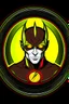 Placeholder: reverse flash logo animated inside a medalion