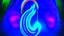 Placeholder: Fantasy digital illustration: Mighty magical Hawaiian fish hook, the fish hook glows with a blue!