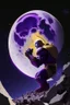 Placeholder: Mighty Thanos cutting the moon in half