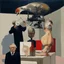 Placeholder: UN conference,a cat and human flesh-like surgical instruments and universe-like a pigeon and neuralink, surrealism,minimalism,Painting By Adrian Ghenie, Rene Magritte, Salvador Dali, Lucian Freud