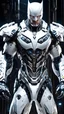 Placeholder: Catman cyborg, calidad ultra, full body, hiperdetallado, maximalista, color blanco, increíble obra de arte