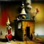 Placeholder: oil painting, Yves Tanguy, Norman Rockwell