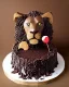 Placeholder: Lion model made of Chocolate cake