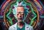 Placeholder: Rick in 8k realistic cgi drawing style, Rick and morty world, close picture, neon, intricate details, highly detailed, high details, detailed portrait, masterpiece,ultra detailed, ultra quality