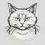 Placeholder: angry, annoyed cat with canary on its head hand drawn by Anna Haifisch, in the style of minimalistic line art drawings, white background, ultrafine detail, creative commons attribution, mori kei, painted illustrations, serene faces --ar 29:30 --stylize 250 --iw 2 --v 6