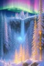 Placeholder:  pink and gold crystalline background，waterfall, perspective, northern Lights, full of details, smooth, bright sunshine，soft light atmosphere, light effect，vaporwave colorful, concept art, smooth, extremely sharp detail, finely tuned detail, ultra high definition, 8 k, unreal engine 5, ultra sharp focus