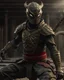 Placeholder: Hyper realistic spiderman ancient samurai style, use samurai weapon, intricate ancient armor, ancient background, elegant, grey and black smoke, stunning, render, hyper realistic, octane render, surrounding by lightning smoke effect