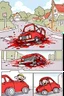 Placeholder: Noddy crashes his car and ends up in a mangled, bloody mess