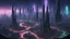 Placeholder: A breathtaking concept art piece of a futuristic alien cityscape in the Stellaris universe. The city is lit with mesmerizing, vibrant colors that create a captivating atmosphere. The cityscape features intricate architectural designs, with high-rise buildings and futuristic structures that stretch into the sky. The atmosphere is tense, with a sense of wonder and mystery. The attention to detail is extraordinary, showcasing a hyper-realistic rendering of the scene.