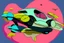 Placeholder: flying car in the style of Eileen Agar