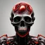 Placeholder: old zombie warrior, blood in a bright red color flows down the skull, hr giger, steam punk, realistic, made in octane, cinematic, ultra-realistic, extremely detailed octane rendering, 8K, VRAY Super Real ar 2:3, dof photorealistic futuristic 50mm lens hard lighting dark gray tintype photograph, realistic lighting, sepia color