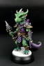 Placeholder: small purple and green pearlescent dragonborn ranger dnd