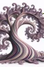 Placeholder: twisty striped spiral tree trunk with fractal branches that have purple pastel paisley patterned leaves