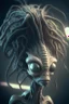 Placeholder: Alien with hair , HD, octane render, 8k resolution