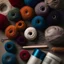 Placeholder: crochet kit, thread focus, modern kit, great focus, HD, Hi-Res, realistic, 8k, Cinematic,