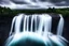 Placeholder: Cloudy dark sky, epic waterfall landscape, photograph, hyperrealism, 4k